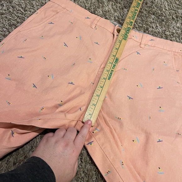 Jachs New York NWT pink surfer print pink twill cotton chino shorts - Picture 11 of 13